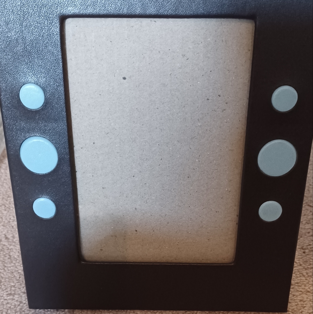Brown and baby blue 5x7 picture frame